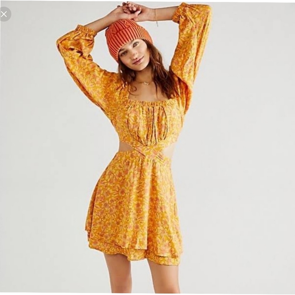 Free people, Jael Printed Mini Dress size M A36